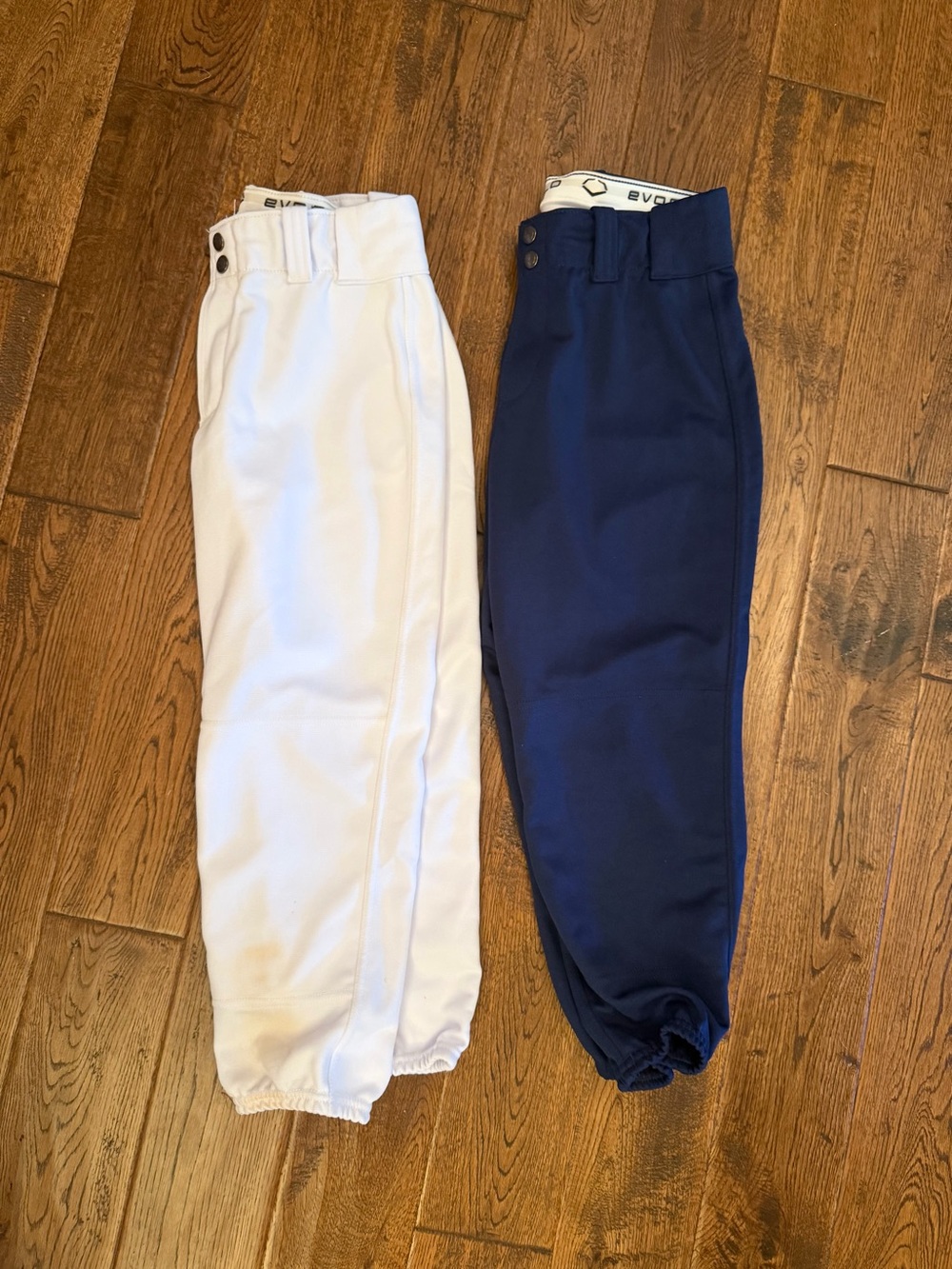 Softball Pants Pair - White & Navy
